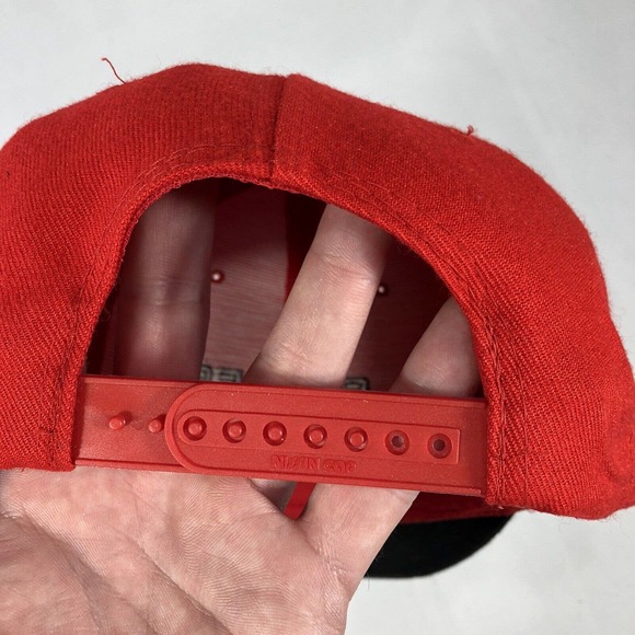 BUTLER SUPPLY INC KILLARK NISSIN CAP HAT SNAPBACK RED BLACK ONE SIZE FITS MOST - Picture 10 of 16